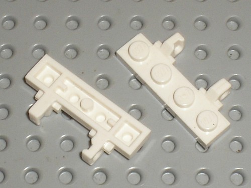 Lego white hinge plate - lego,