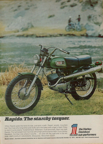 1971 harley davidson 125cc - 1971,