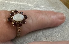 9 Carat Gold Ruby and Opal