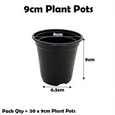9cm plant pots - pots, (3.5")