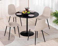 Set of 4 Dining Chairs Fabric