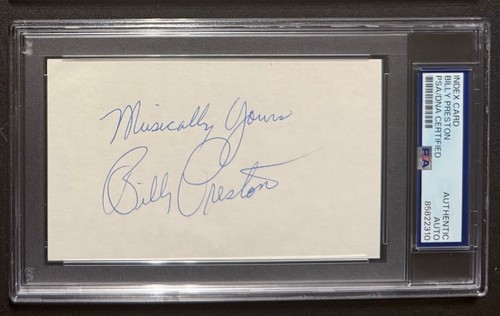 Billy preston signed - preston, 3x5