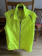 Endura High Visibility Cycling Walking Running Gilet Vest Full Zip Size Large.