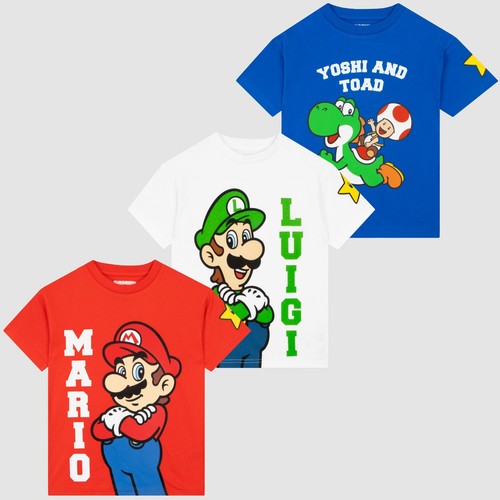 Super mario shirts - mario, multipack