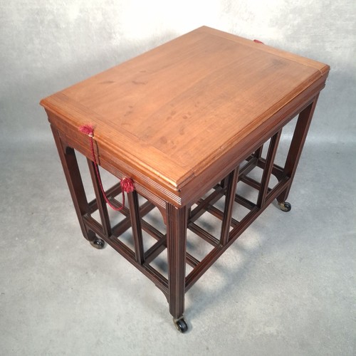 Antique mahogany canterbury - antique,