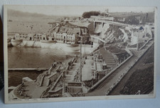 vintage Photocrom 80515 postcard photo 1930s Plymouth The Lido Tinside