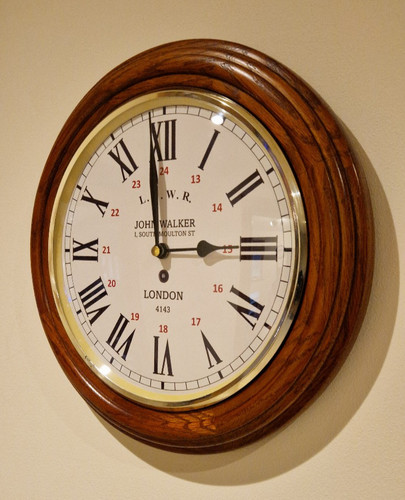 Railway station clock - clock,, quartz