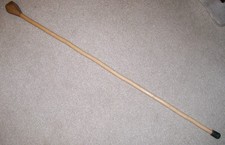 Unusual New Craftsman Hand Made Carved Faceted Wood Handle Walking Stick 61B