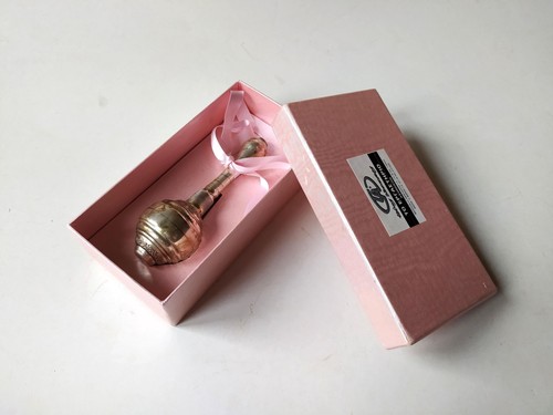 Sterling silver baby rattle - , /