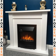 White Electric Fireplace