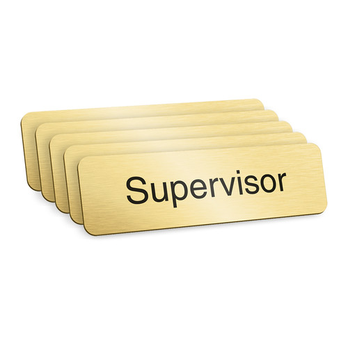 Supervisor badges gold - supervisor,