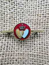Vintage Enamel Badge Bar Brooch - J. Finches Maker