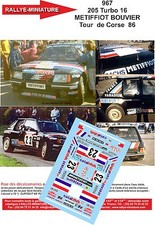 DECALS 1/32 REF 0967 PEUGEOT