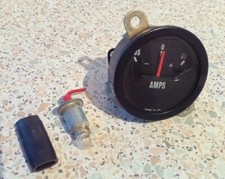 LUCAS Amp Meter -35 to +35 Amps. Suit Classic Car, bike, wood dash? Gauge