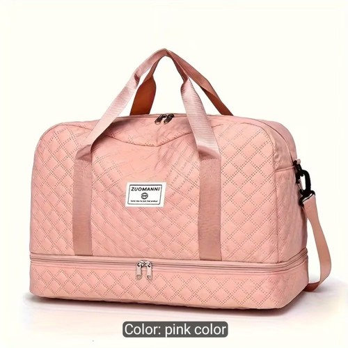 Large quilted travel duffle - large,