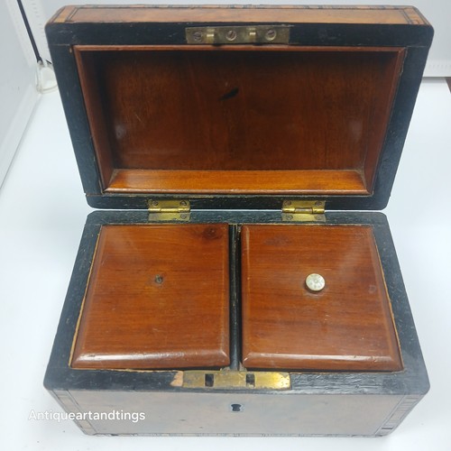 Antique walnut parquetry tea - walnut,
