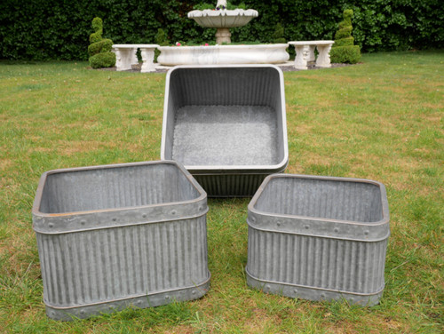 Set galvanised metal zinc - galvanised,