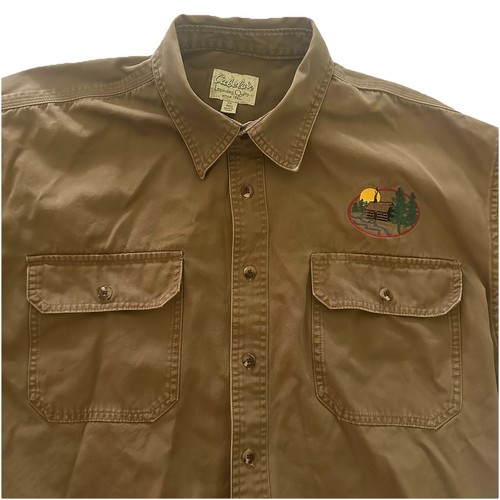 Vtg cabela mens button - xl,