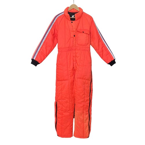 Vintage snowmobile suit orange - suit,
