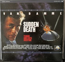 SUDDEN DEATH Laser Disc Jean Claude Van Damme Widescreen CLV Action Movie NTSC