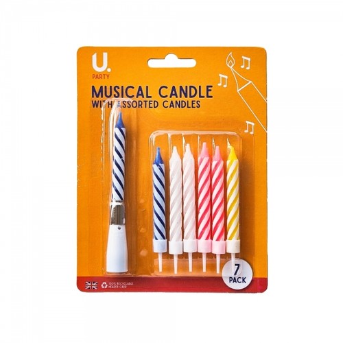 Musical candle with - candle, 6
