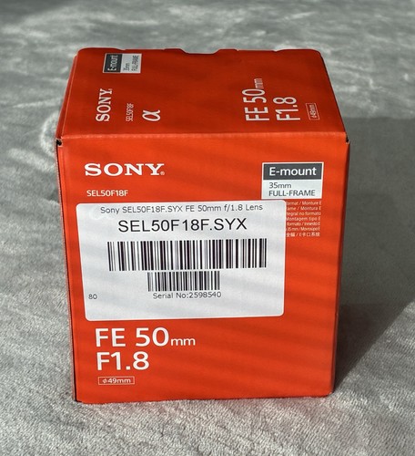 New sony 50mm f - new,