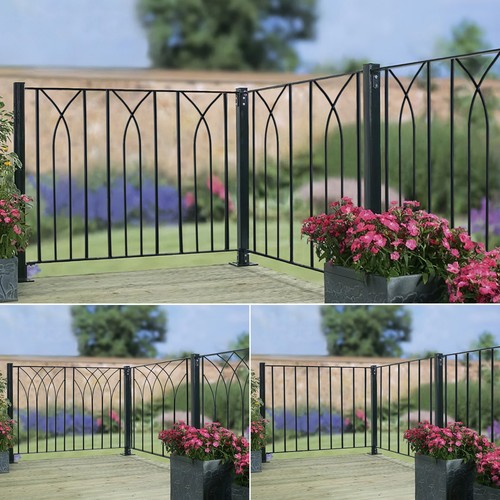 Metal decking fence - metal,