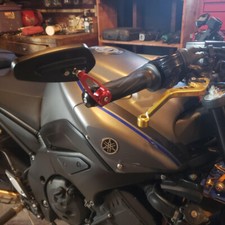 Motorcycle 7/8" Bar End Mirrors For 2011 2012 2013 Yamaha FZ8 FZ6R YZF R1 R6 UK