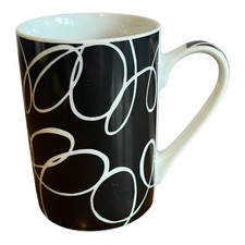 Black Ceramic Coffee Mug White