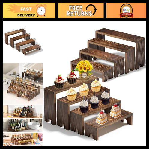 Large tier stackable wooden - 2-tier,