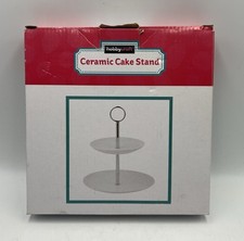 2 Tier Cake Stand Afternoon Tea Snack Wedding Plate Party Dessert Table Round