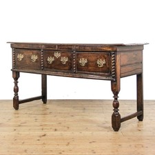 Antique 18th Century Oak Dresser Base (M-6509)
