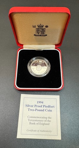 1994 silver proof piedfort 2 - silver,