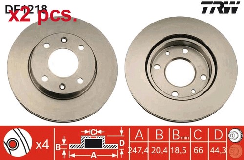 Pcs front brake - pcs,