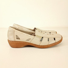 Women's Rieker Cream Leather