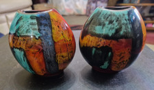 poole pottery pair of purse