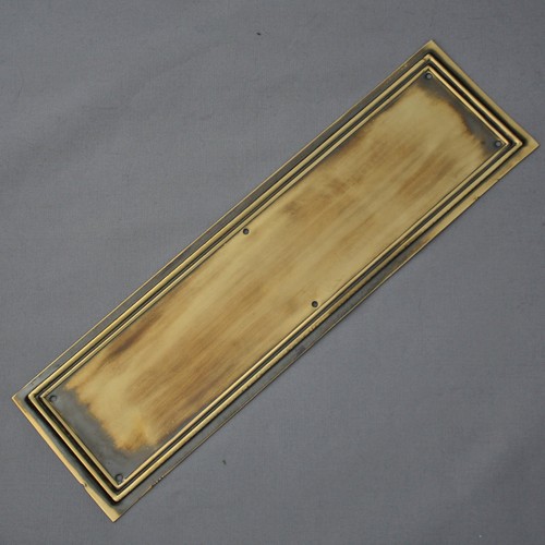 Brass lincoln finger plate - lincoln,