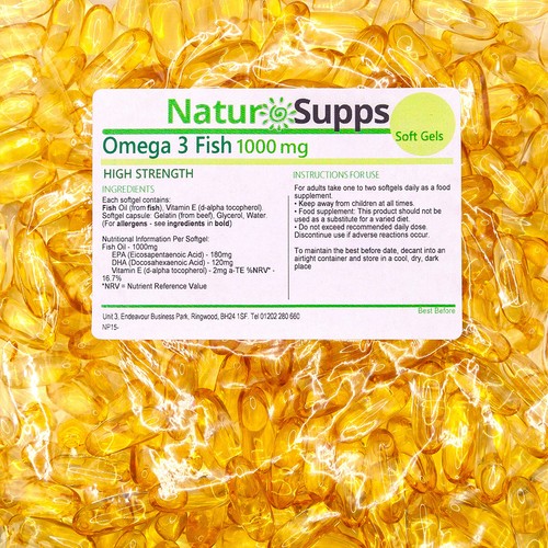Omega fish oil 1000mg 360 - 3,