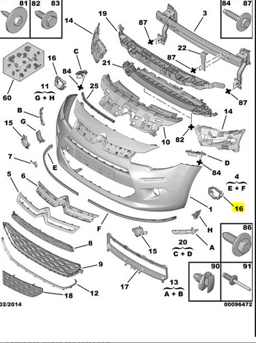 Genuine citroen bumper - genuine, c3