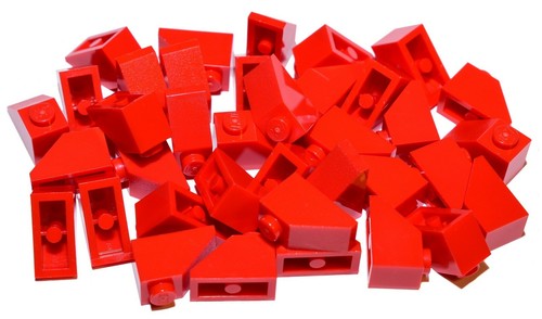 Lego roof slopes - #, red