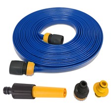 15M/30M Flat Food Grade Water Hose Pipe & Connectors For Caravan Motorhome Boat