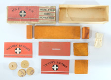RARE VINTAGE 'Mail Van' WOODEN Coin COLLECTION Make Your Own Money BOX T2