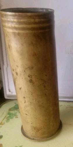 Ww1 brass shell case - brass, case.