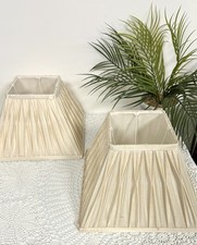 Pair Of Pinched Pleated Cream