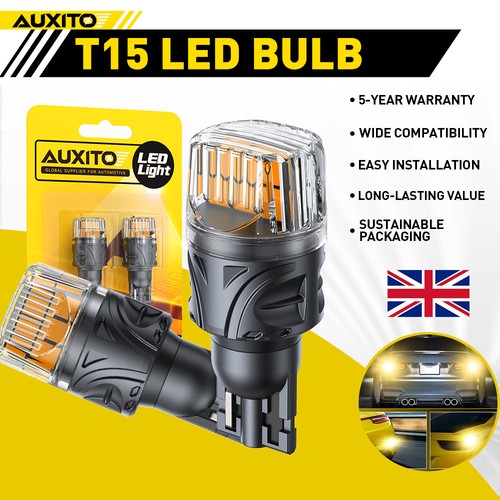 2pcs auxito t15 - led, amber