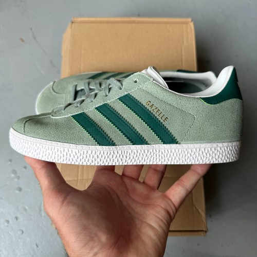 Adidas gazelle green white - white, j