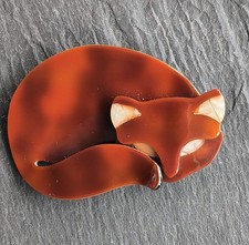 Lea Stein brooch - sleeping