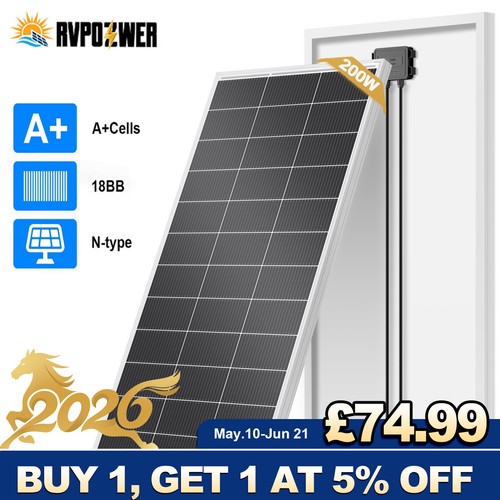 200w watt solar panel 12volt - 200w,