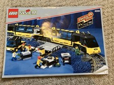 Lego Systems 4559 9v Cargo Train Set + Lego System 4532 Level Crossing