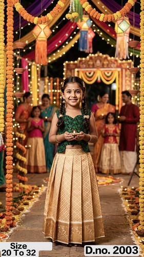 Pattu pavadai indian girls - pattu,